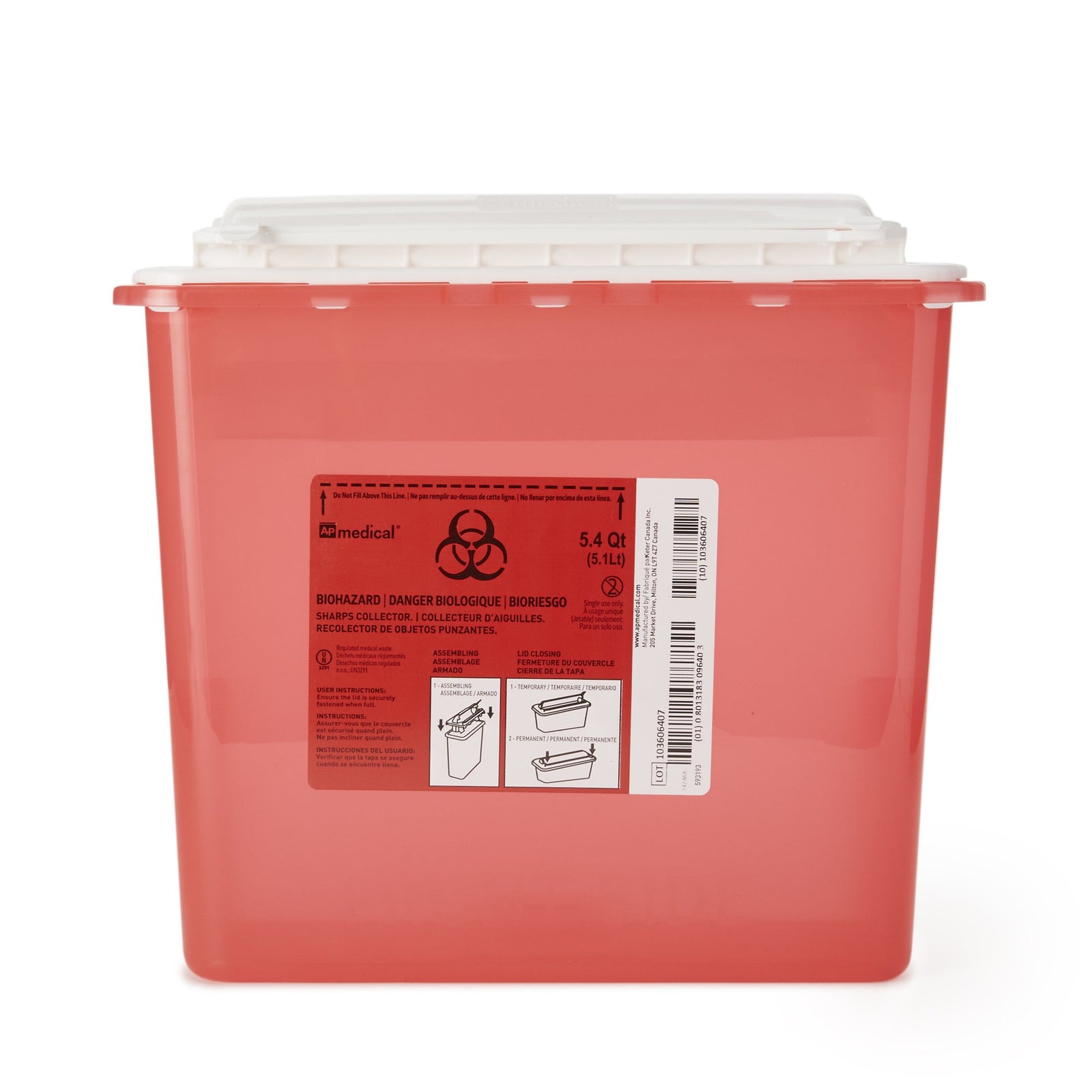AP Line Sharps Container