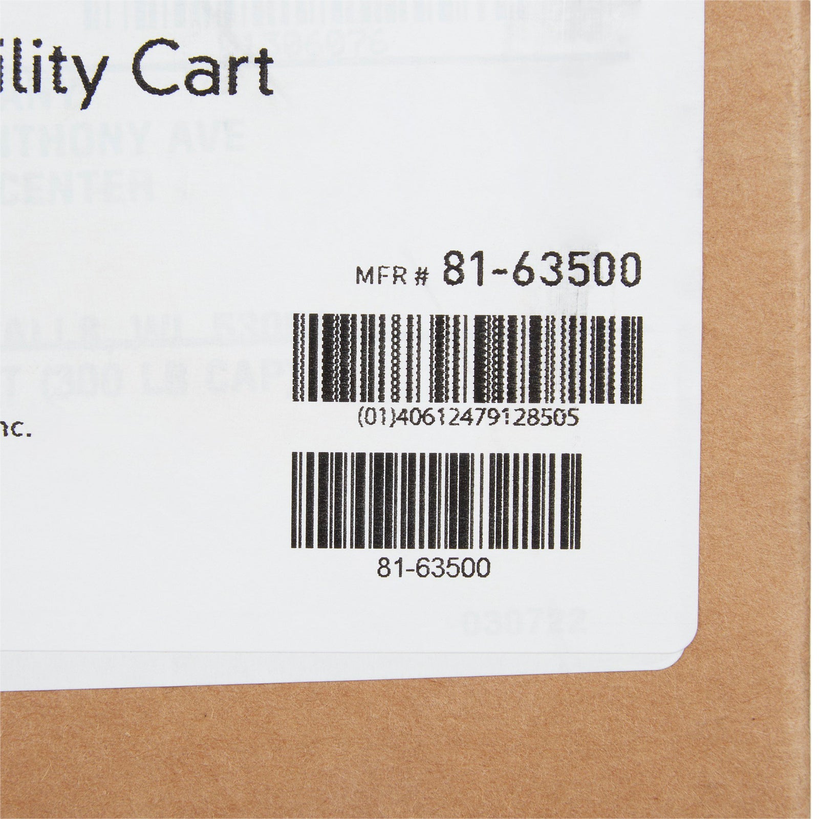 Utility Cart, McKesson 32.63" SS, 15.5"x24