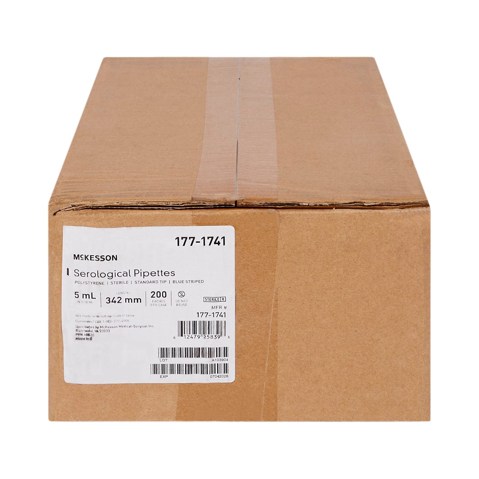 McKesson Serological Pipettes: 5/10/50 mL, 0.1/0.5 mL, Sterile, -2.5/+9 mL Graduations