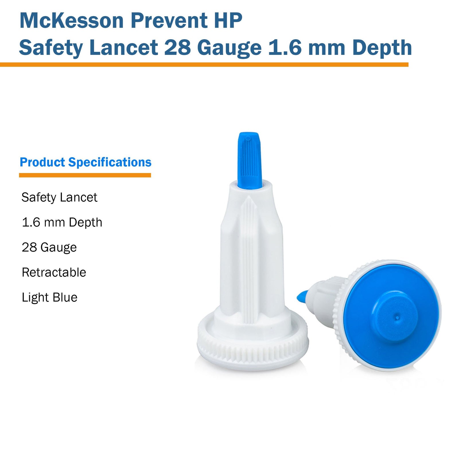 McKesson Prevent HP Push Button Safety Lancet