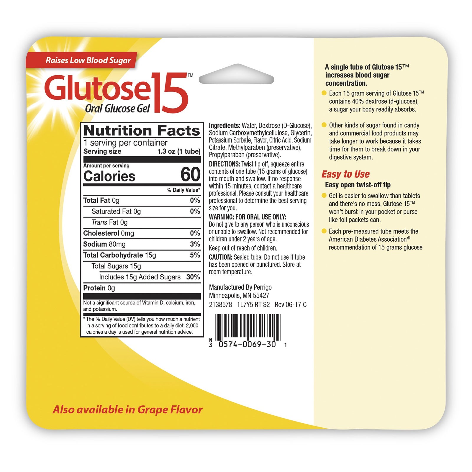 Glutose 15 Oral Glucose Gel