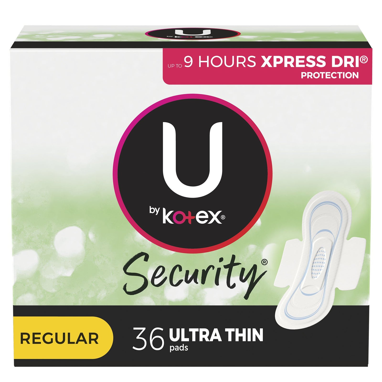 Kotex Security Ultra Thin Pads - Heavy & Regular Abs