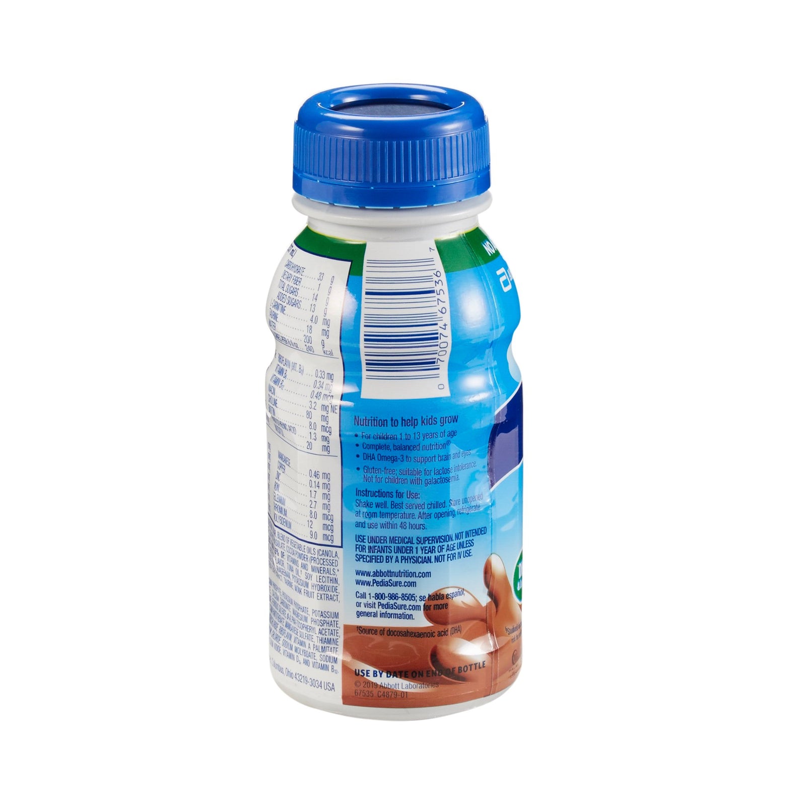 PediaSure® Milk Chocolate Pediatric Oral Supplement / Tube Feeding Formula, 8 oz. Bottle