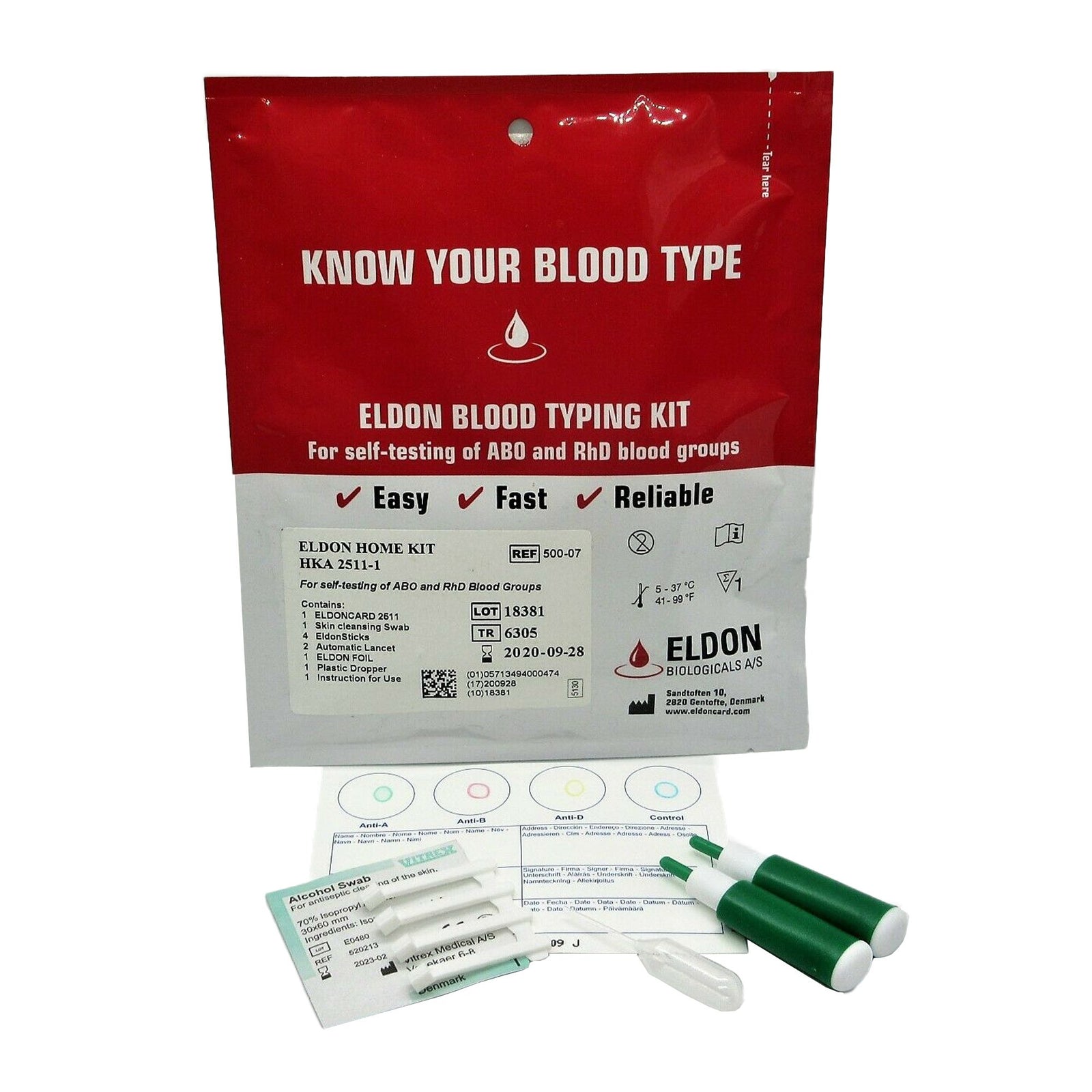EldonCard Test Kit