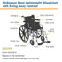 McKesson Manual Lightweight Wheelchair
