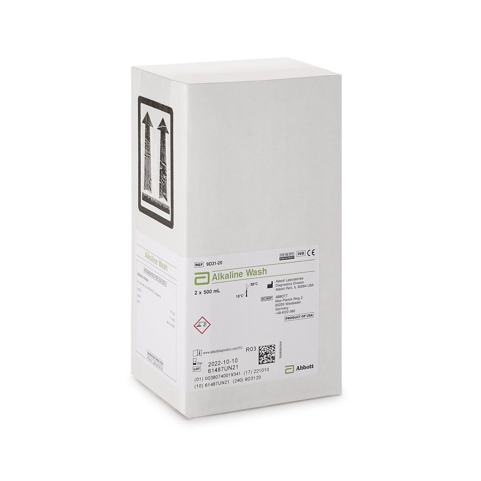 Architect Alkaline Wash Reagent C16000 Analyzer 2 x 500mL