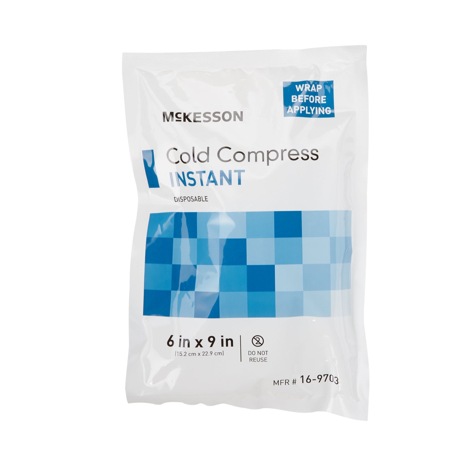 McKesson Disposable Instant Cold Packs (Plastic/Ammonium Nitrate/Water) 4-7/10" to 9