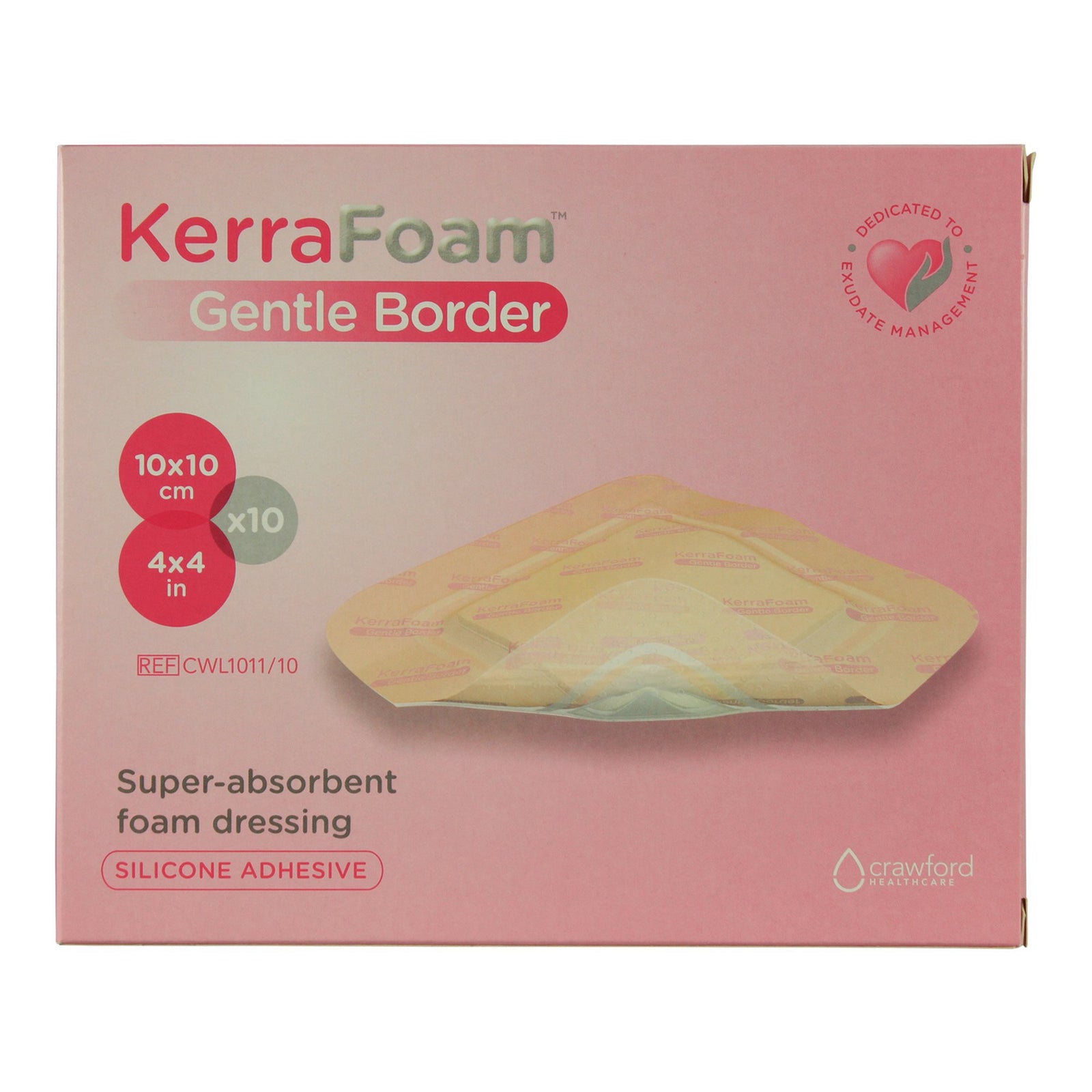 KerraFoam Gentle Border Silicone Foam Dressing