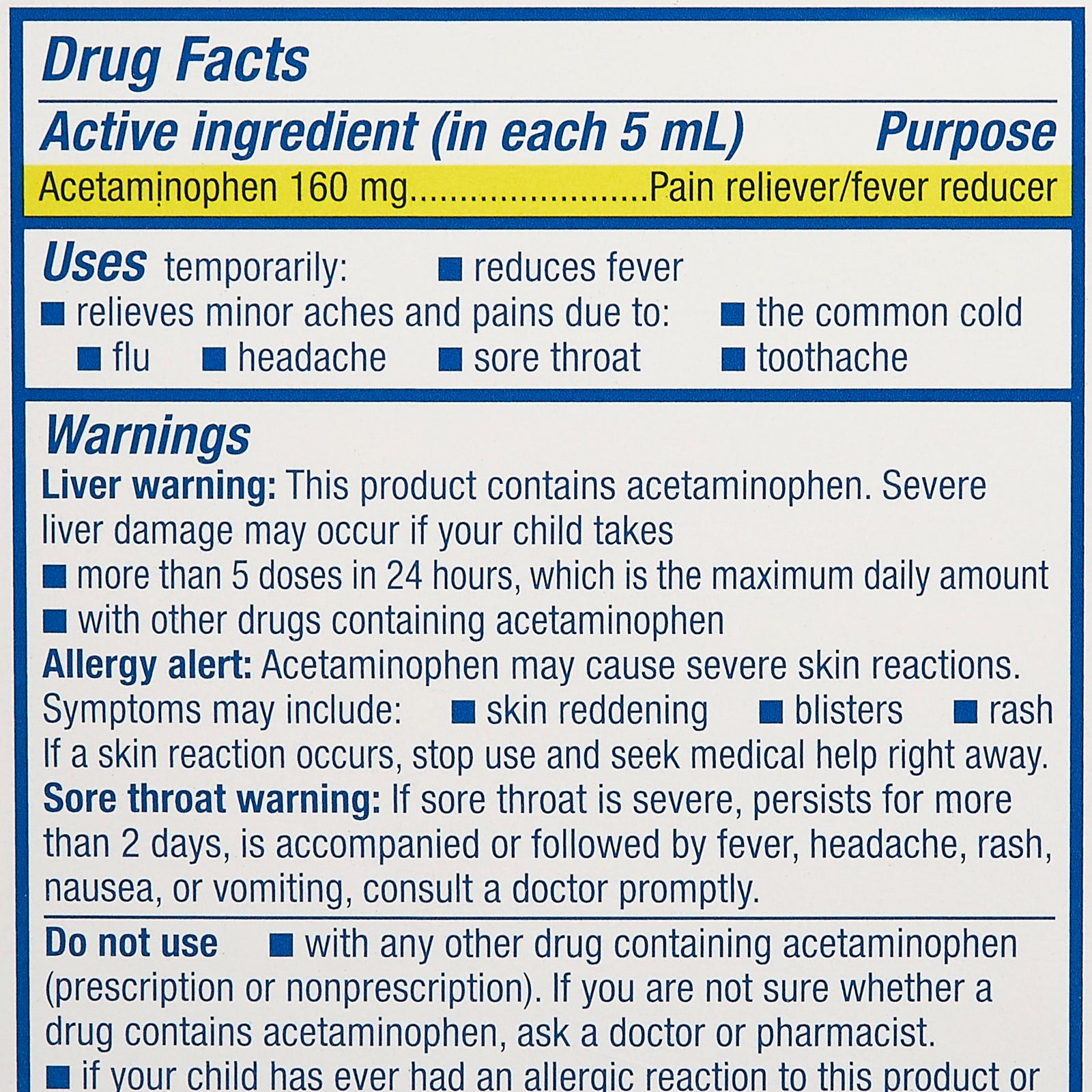 sunmark® Acetaminophen Infants' Pain Relief, 2 oz.