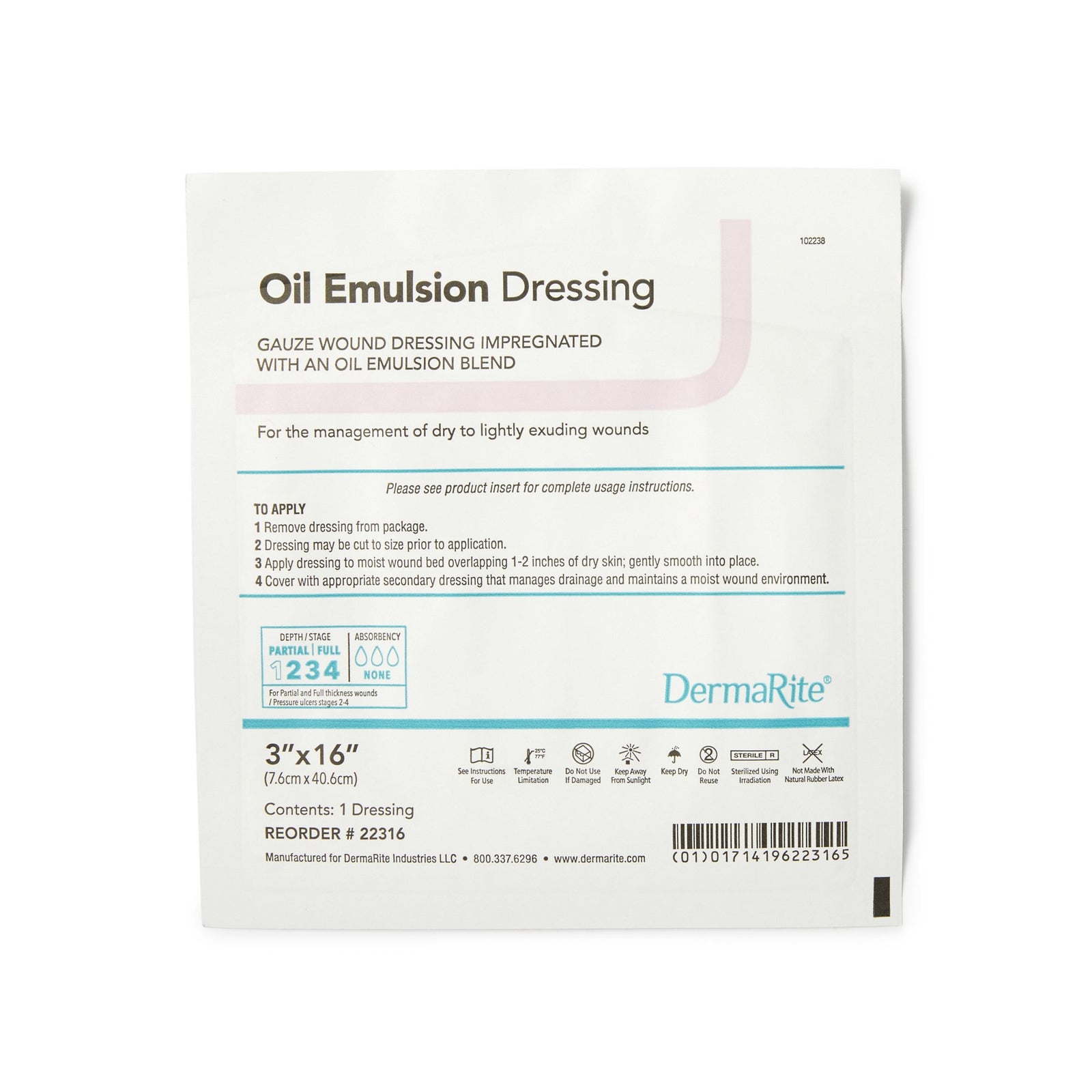DermaRite Oil Emulsion Dressing