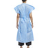 Patient Exam Gown One Size Fits Most Blue Disposable
