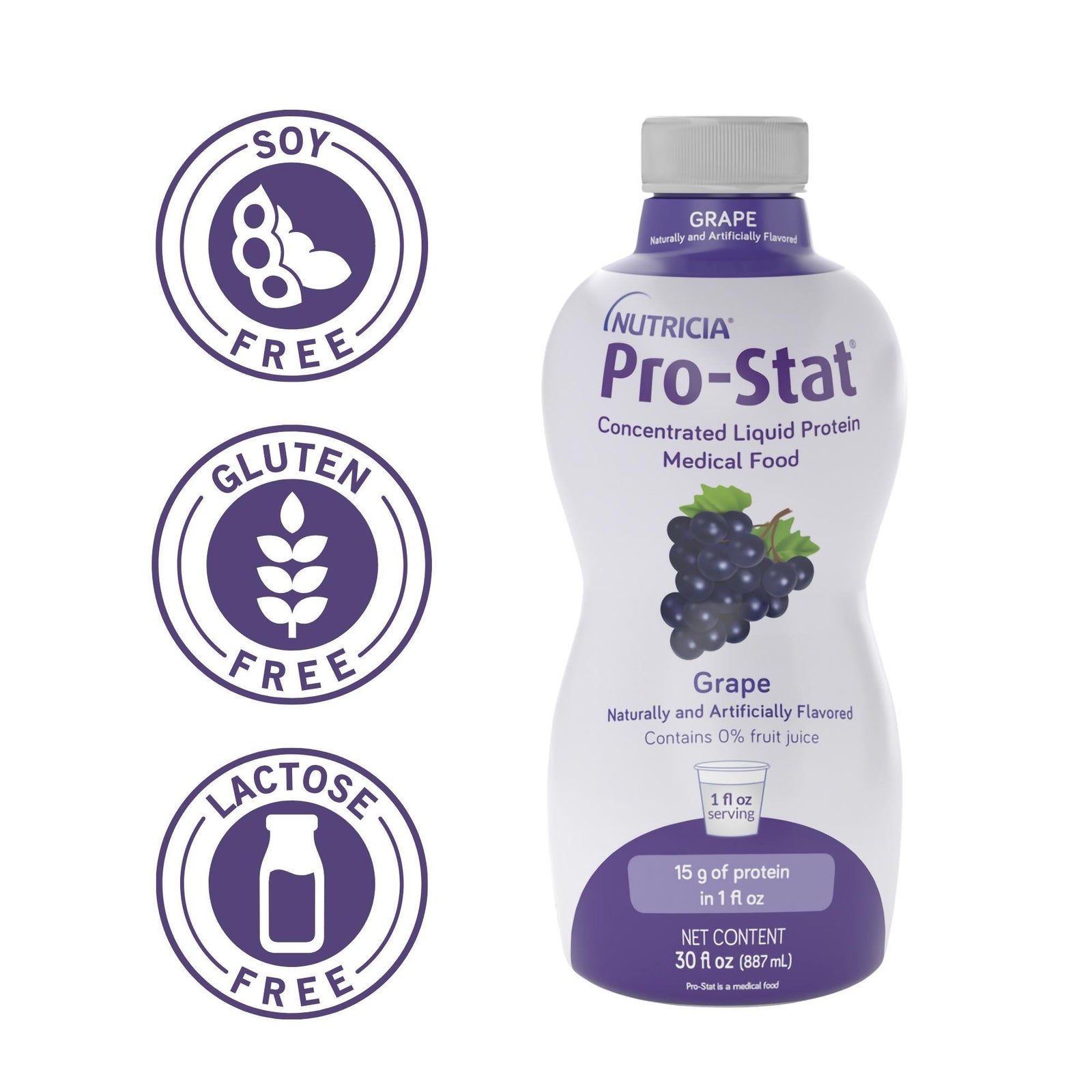 Pro-Stat® Sugar-Free Grape Protein Supplement, 30 oz. Bottle