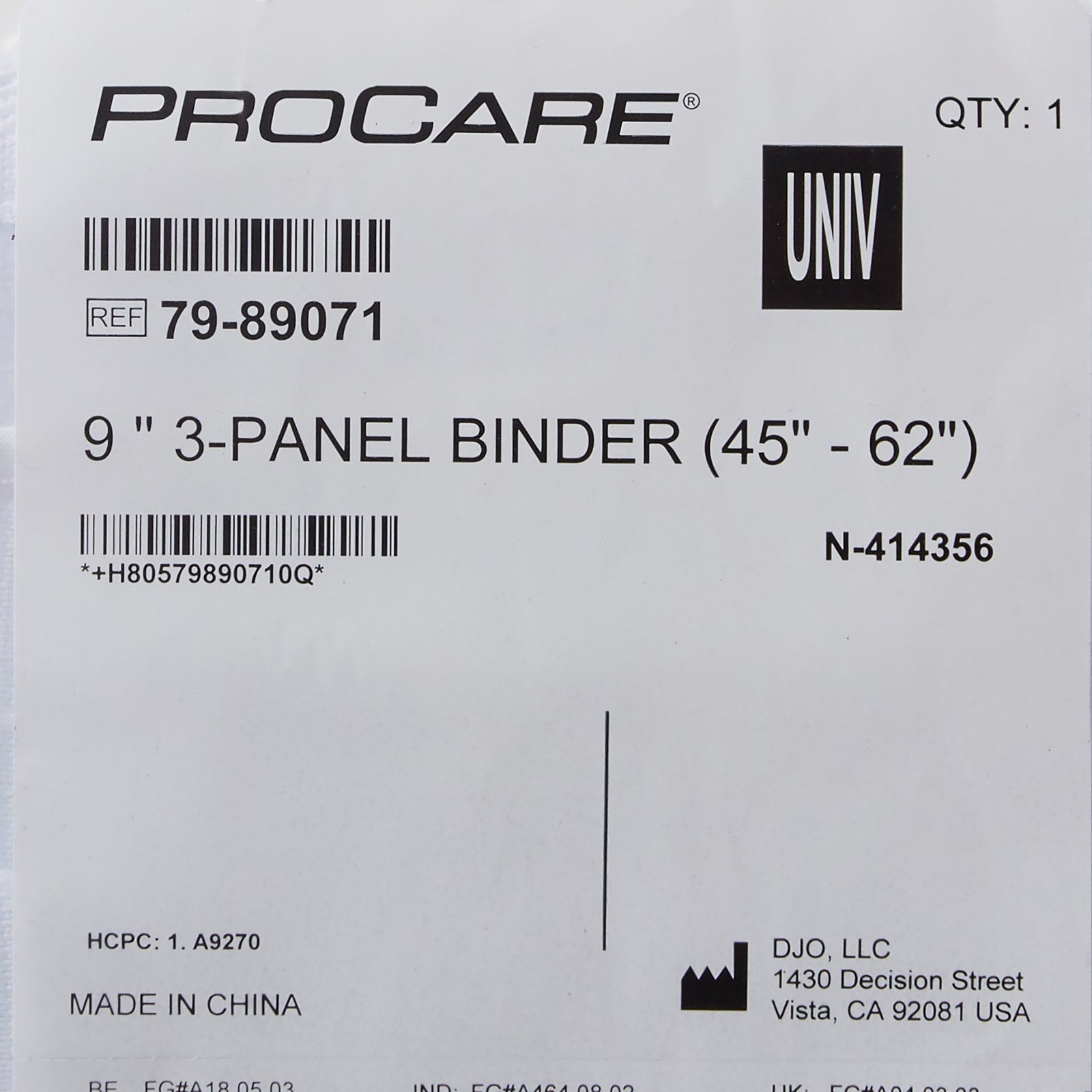 ProCare Premium Abdominal Binder
