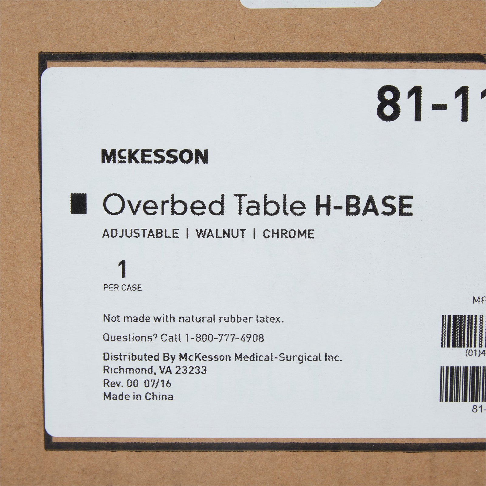 McKesson Overbed Table