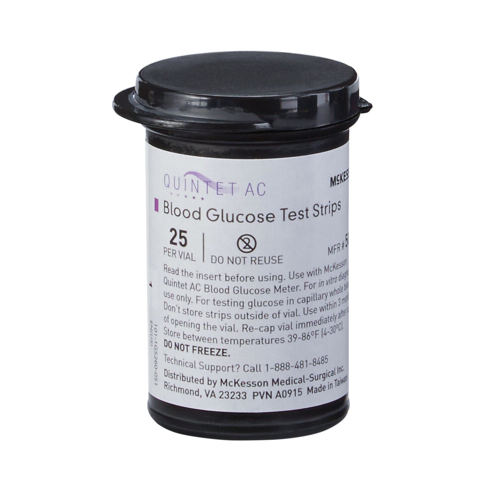 QUINTET AC Blood Glucose Test Strips