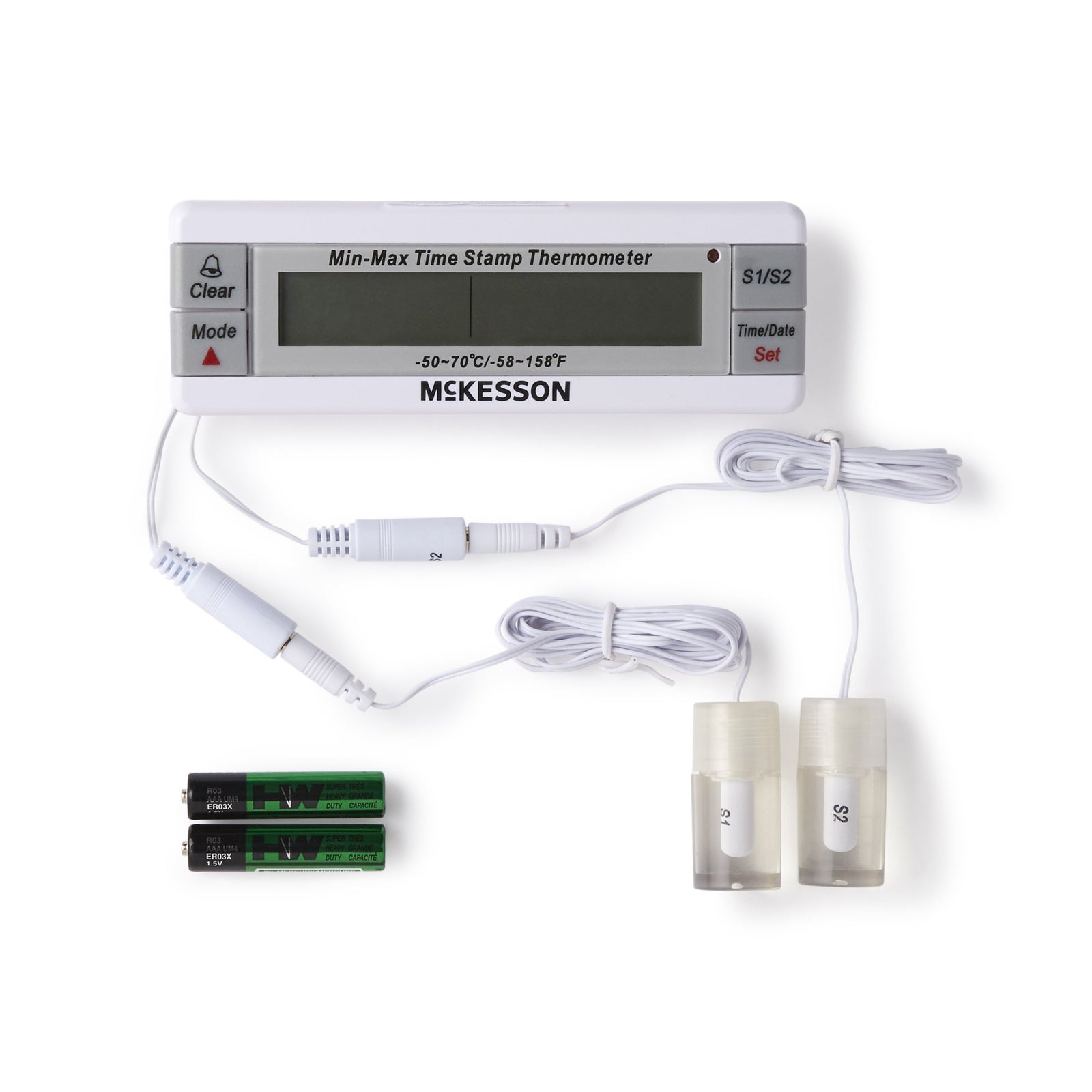 McKesson Digital Refrigerator / Freezer Thermometer With Alarm