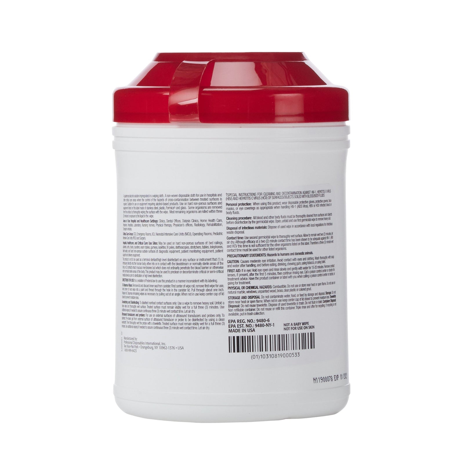 Sani-Cloth Plus Germicidal Disposable Cloth