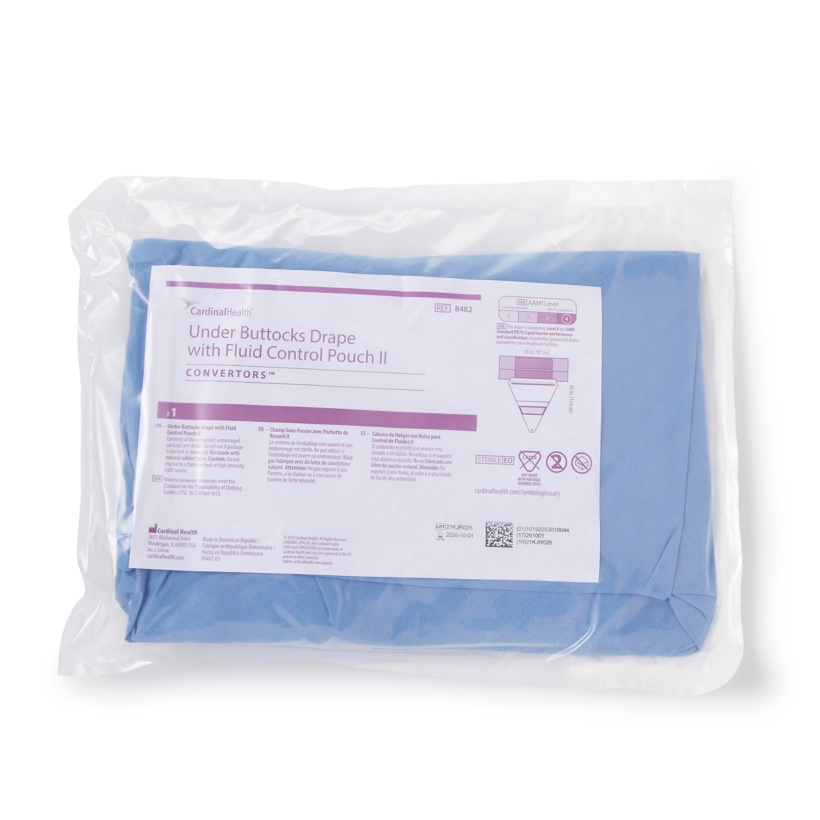 Obstetrics / Gynecology Drape Under Buttocks Drape 38 W X 15 L X 31 L Inch Sterile
