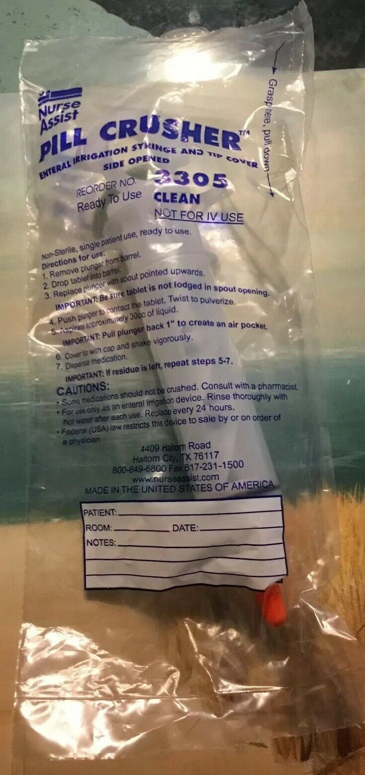 Pillcrusher Oral Medication Syringe