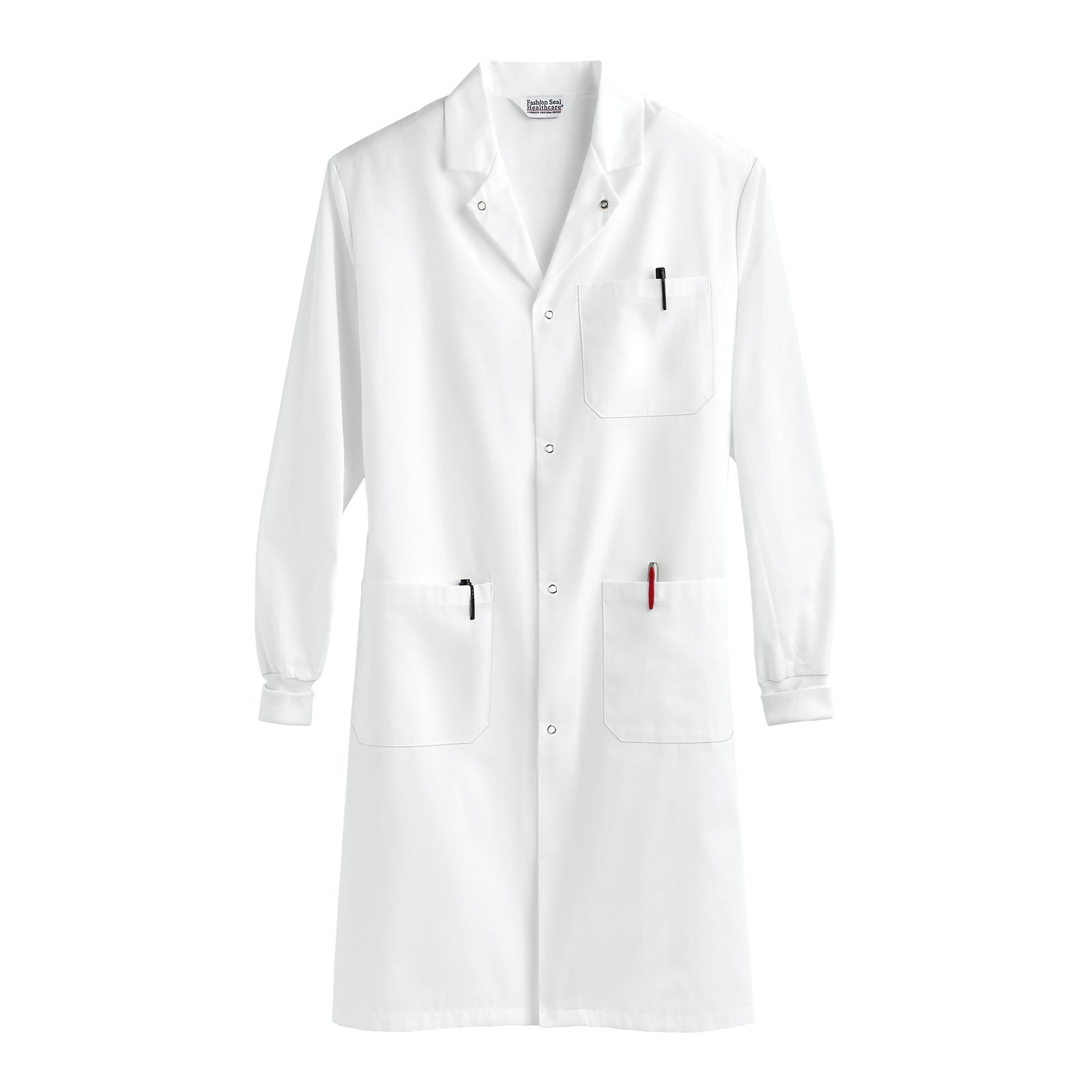 Lab Coat White Medium Knee Length Reusable