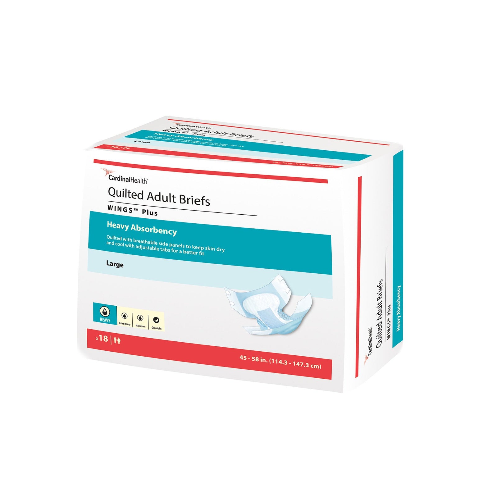 Wings Unisex Adult Incontinence Brief