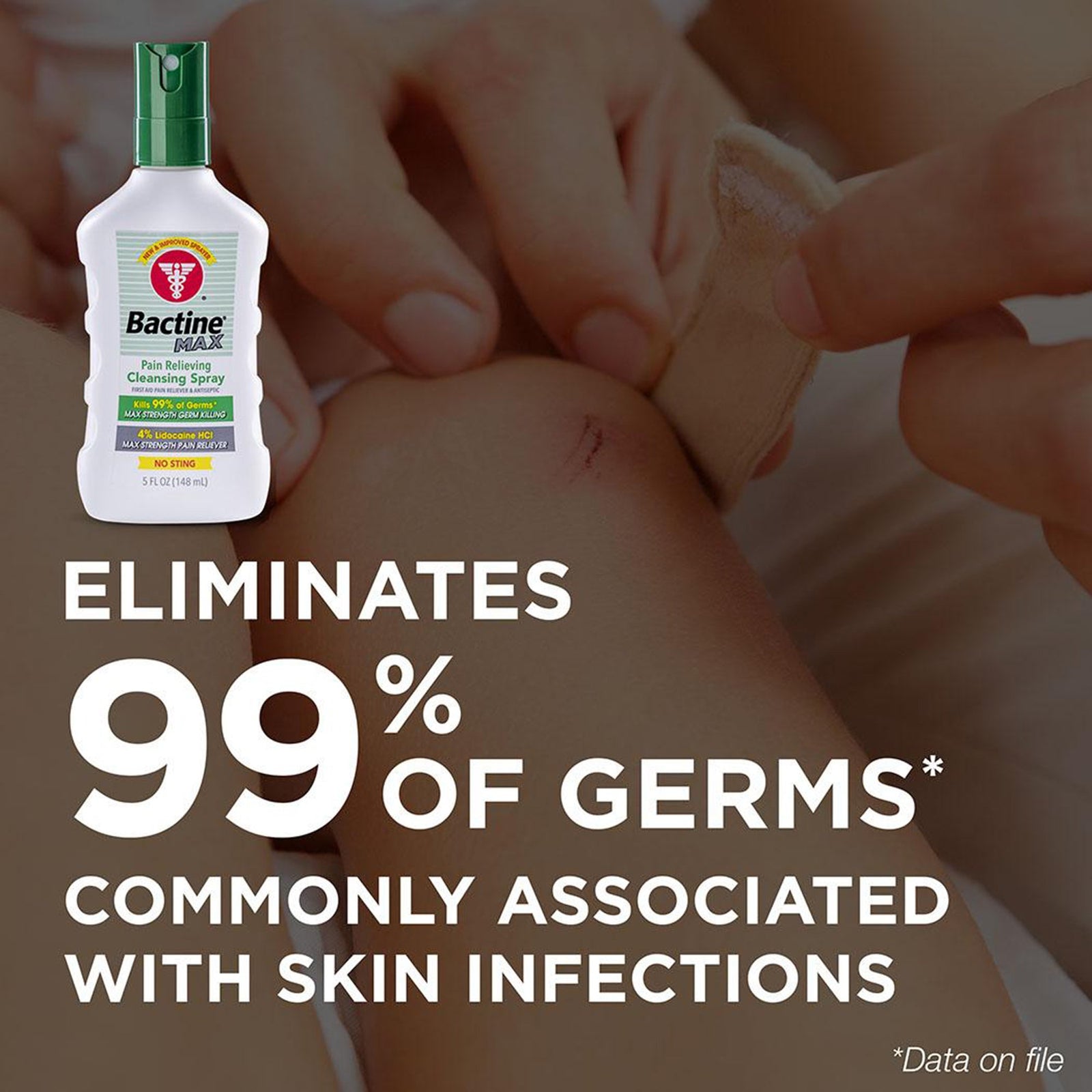 Bactine MAX Cleansing Spray Pain Relieving Antiseptic