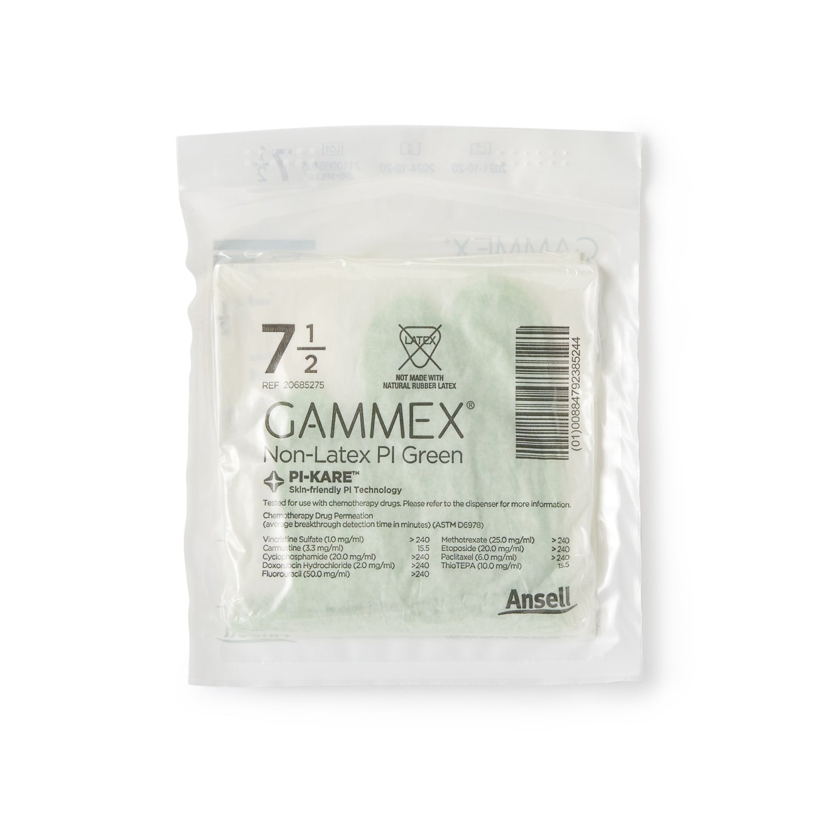 GAMMEX Non-Latex PI Green Surgical Glove