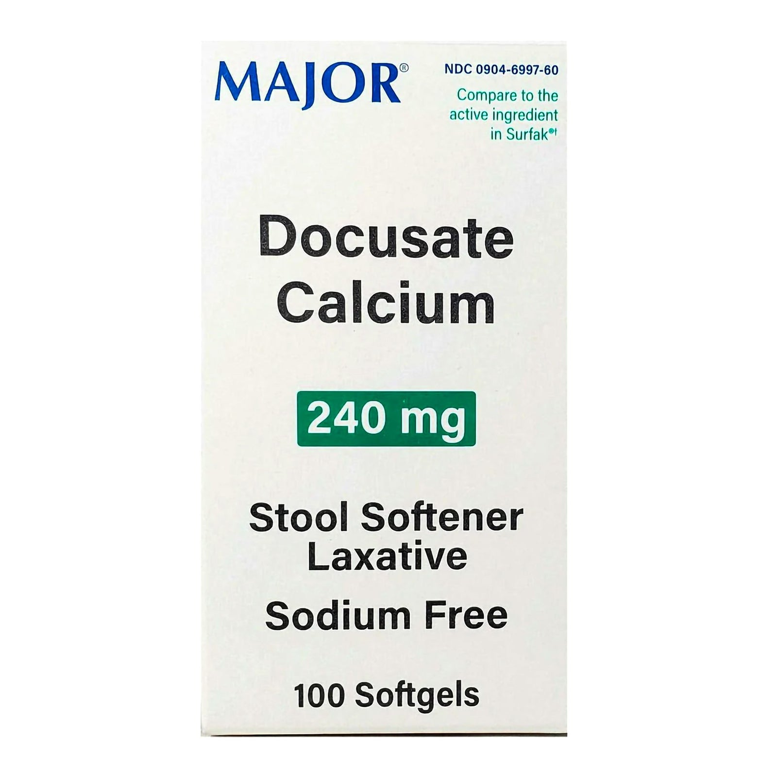 Stool Softener Tablet 100 Per Bottle 100 Mg Strength Docusate Sodium
