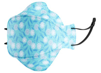 3D KN95 PRO Adjustable Earloops / Blue Bloom / Regular