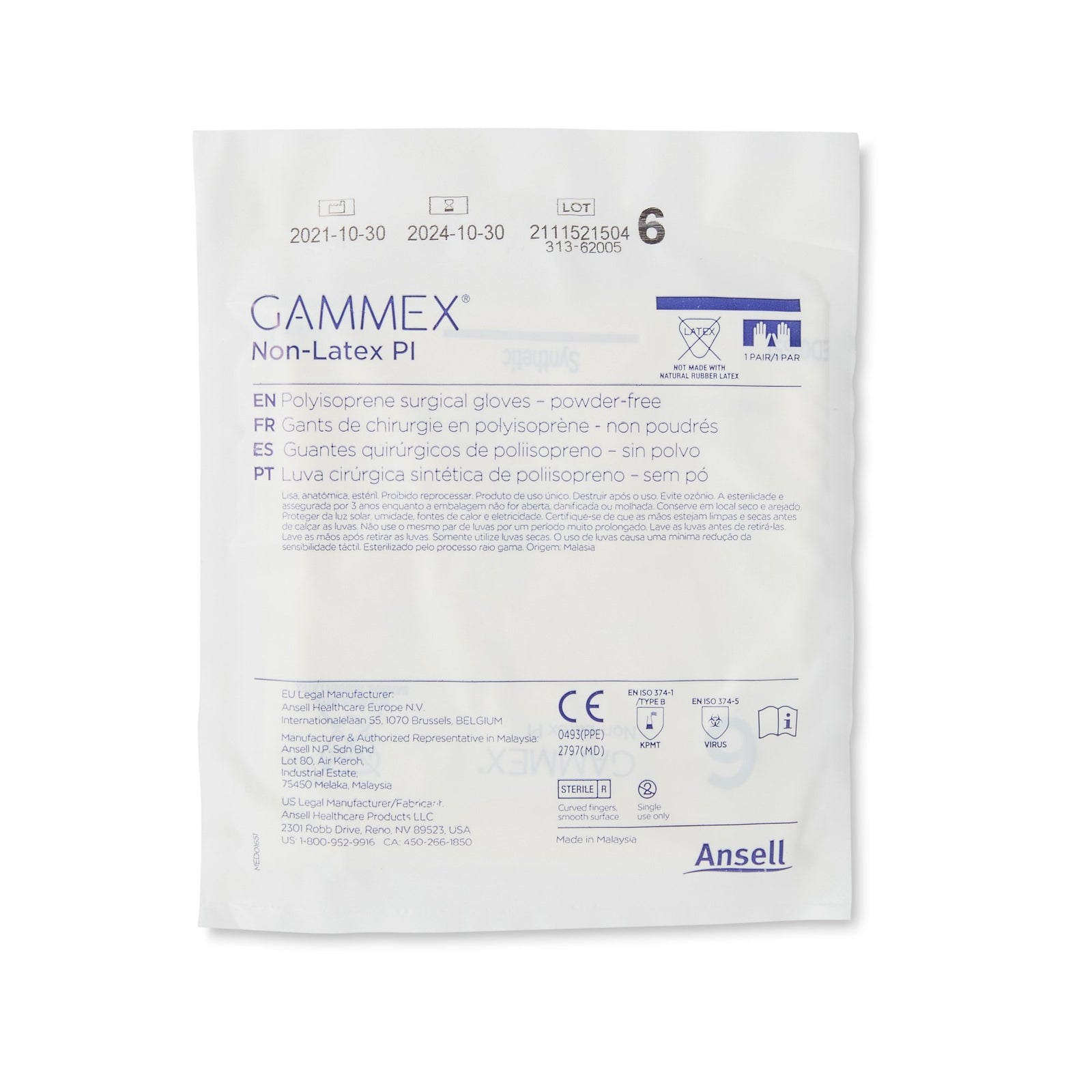 GAMMEX Non-Latex PI Surgical Glove