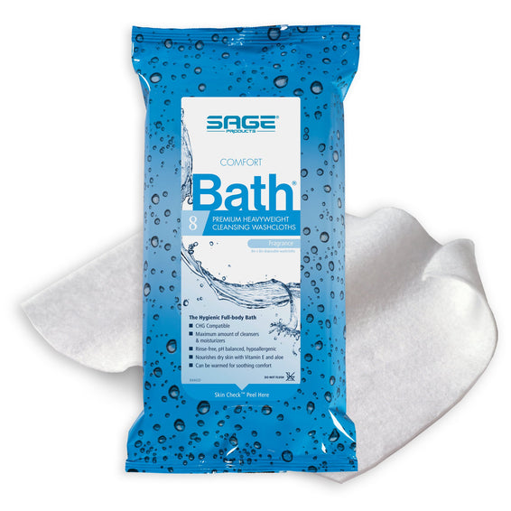 Comfort Bath Premium Heavyweight Rinse-Free Bath Wipe
