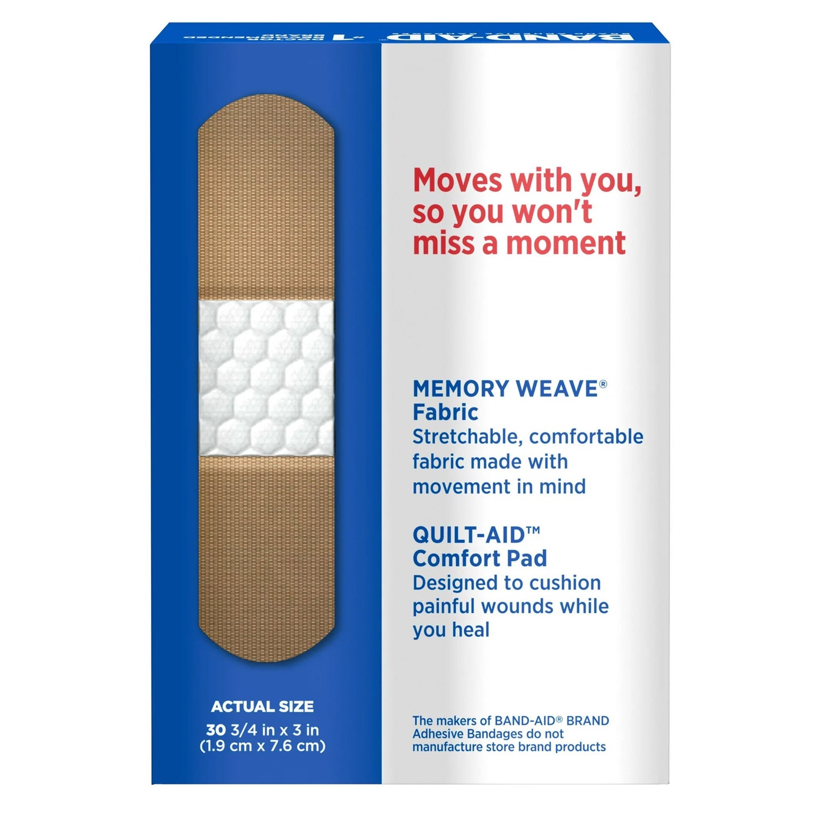 Bandage, Adh Band-Aid Flexiblefabric (100/Bx)