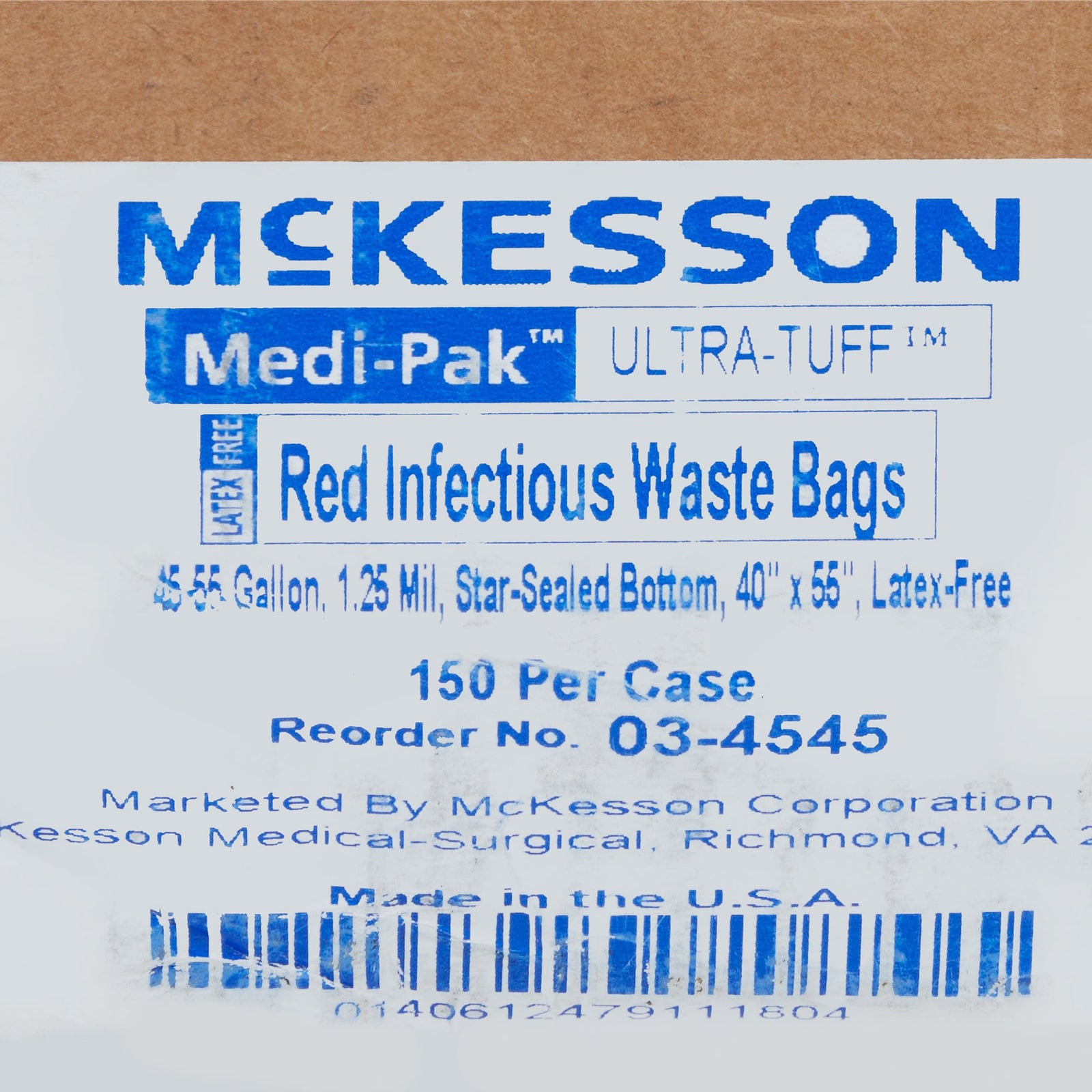 McKesson Red Infectious Waste Bag