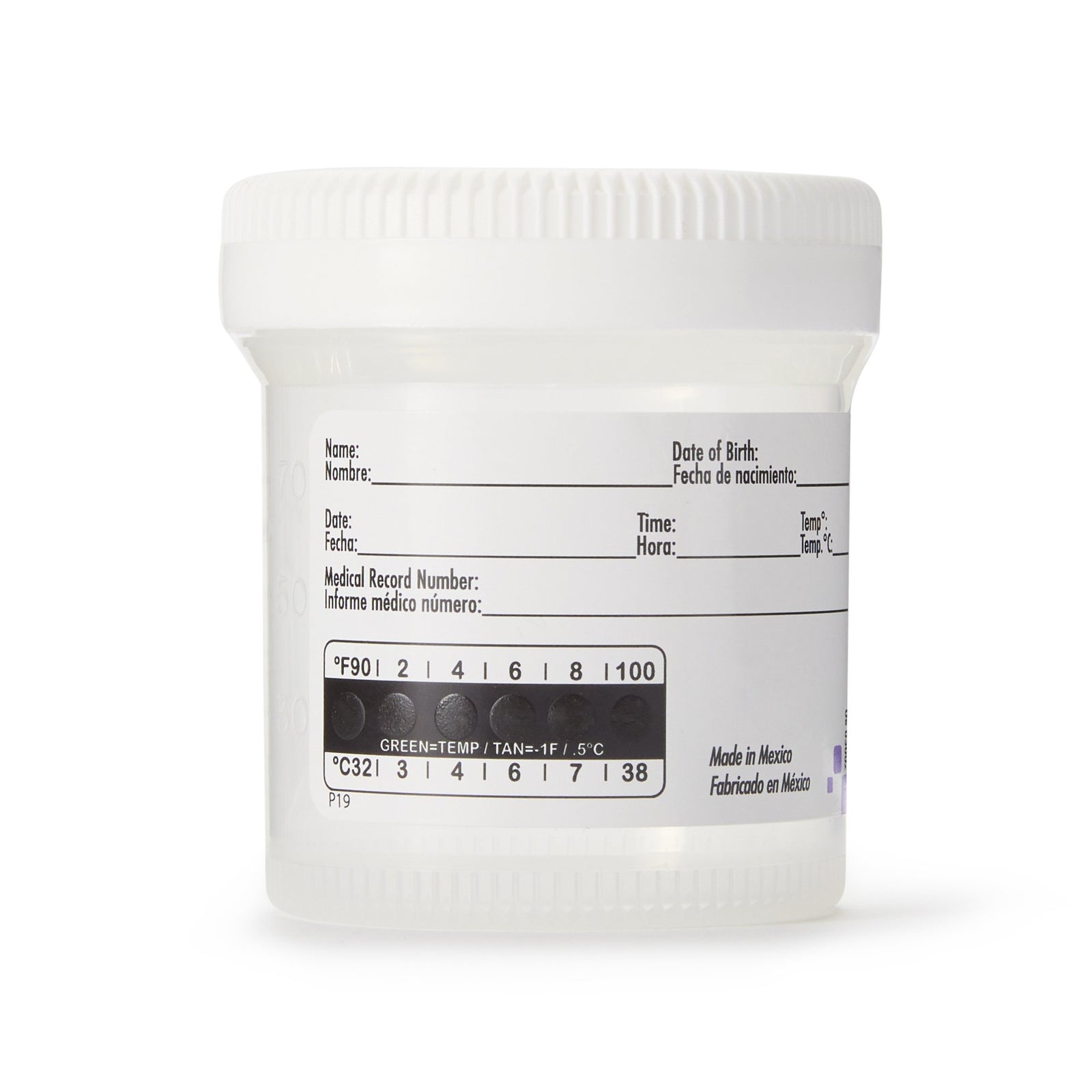 Sterile Samco Bio-Tite 90mL Specimen Container, 55mm Opening
