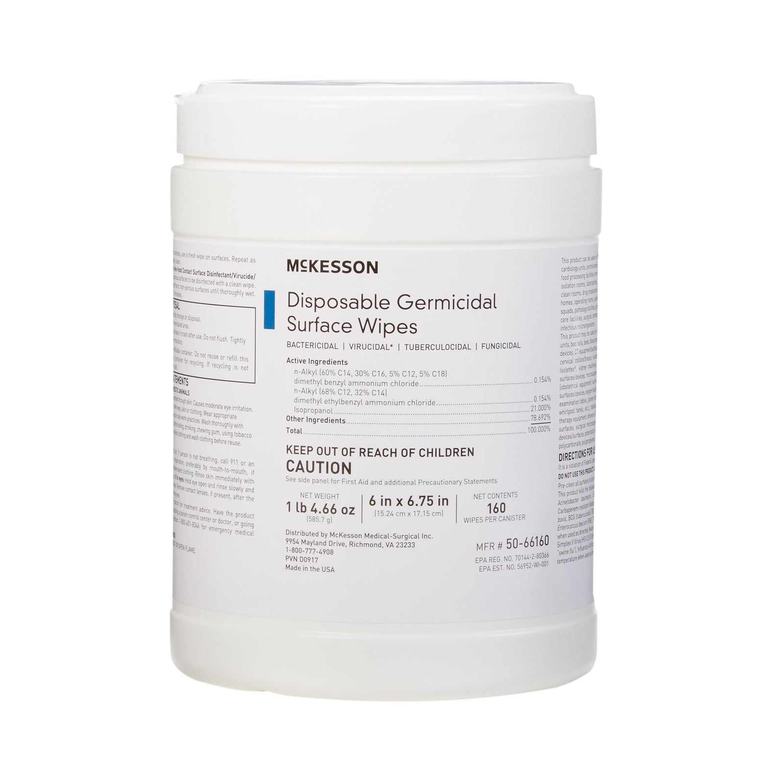 McKesson Germicidal Surface Wipes