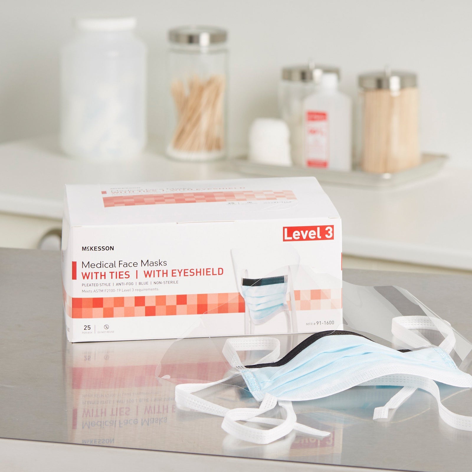 McKesson Surgical Mask With Eye Shield