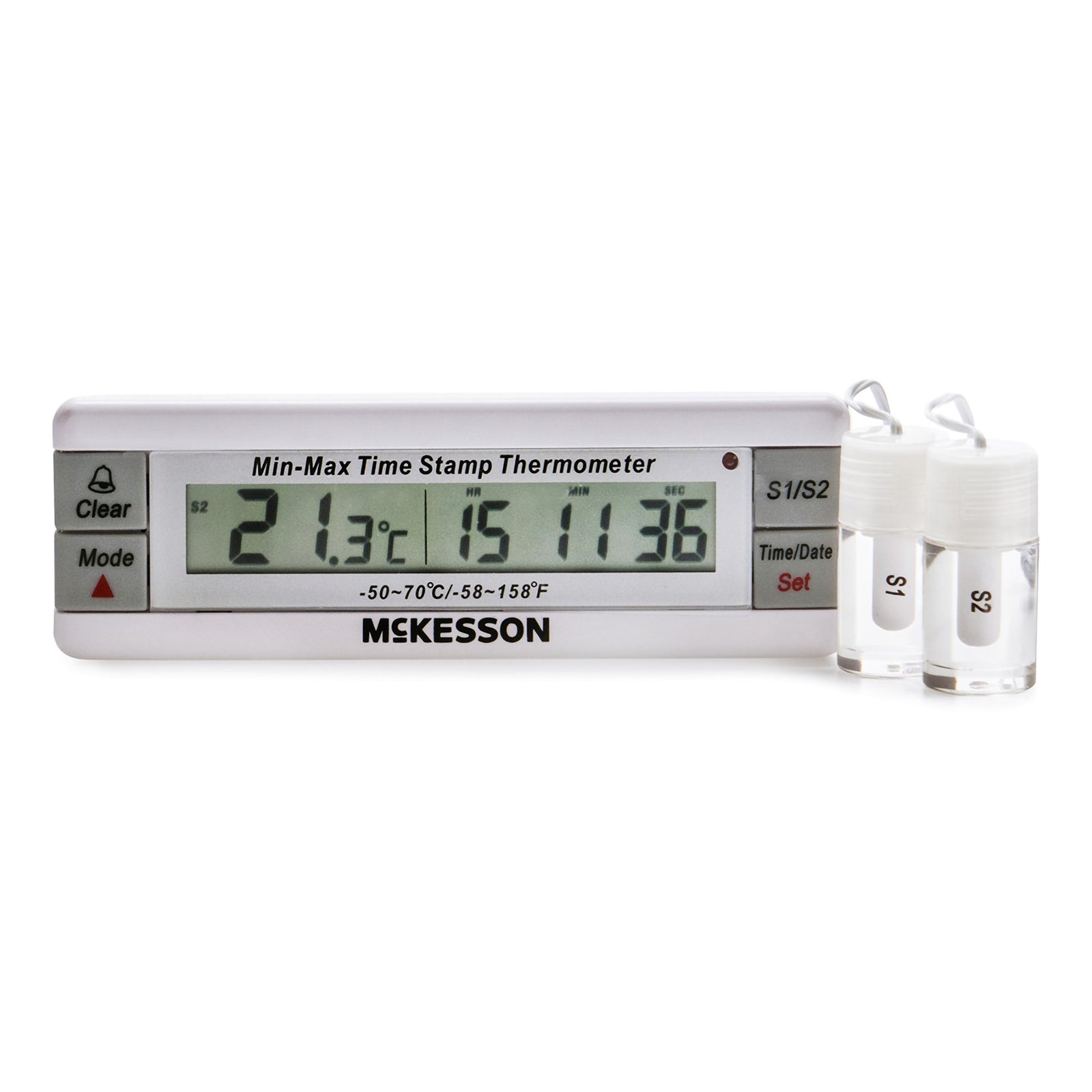 McKesson Digital Refrigerator / Freezer Thermometer With Alarm