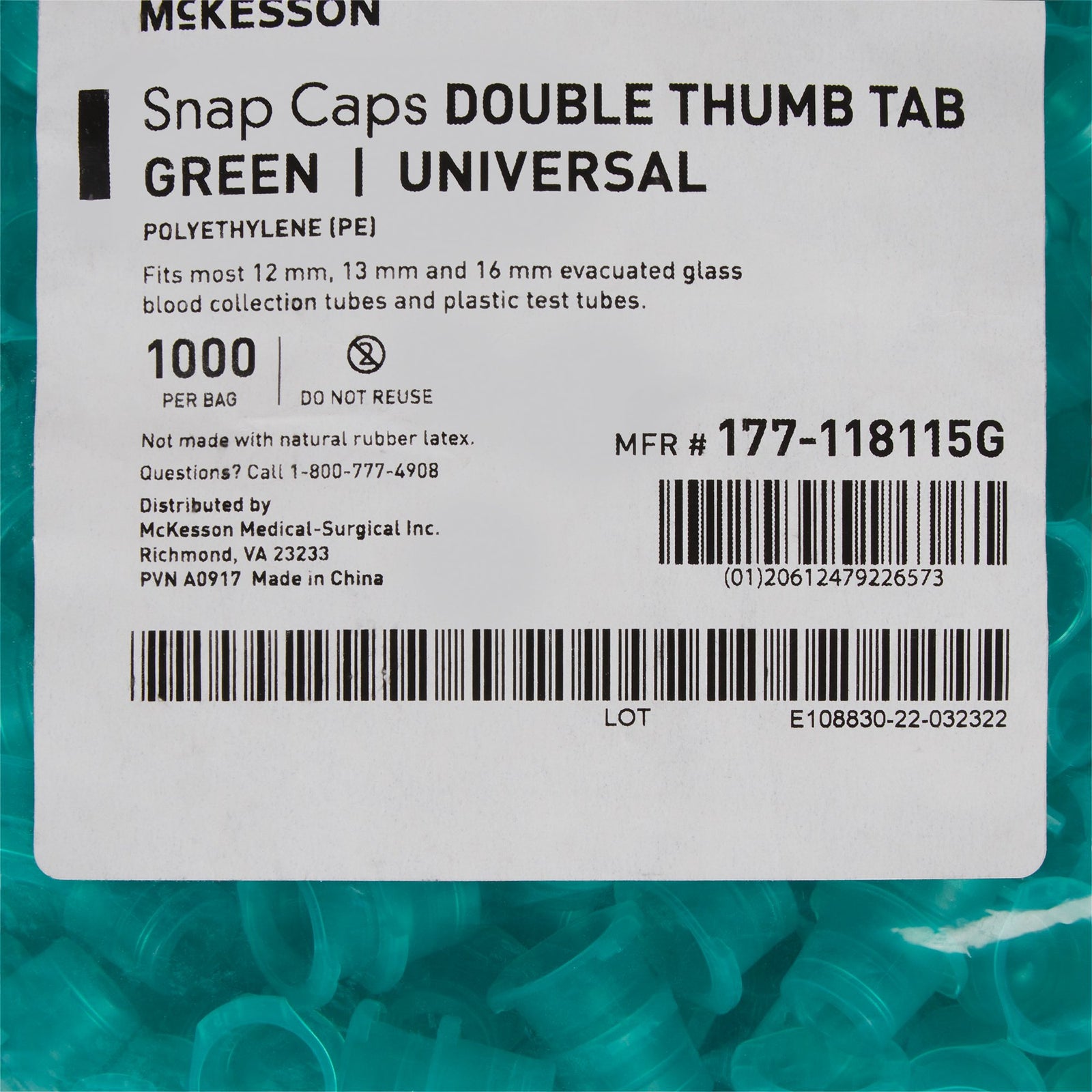 McKesson Blue Tube Closure