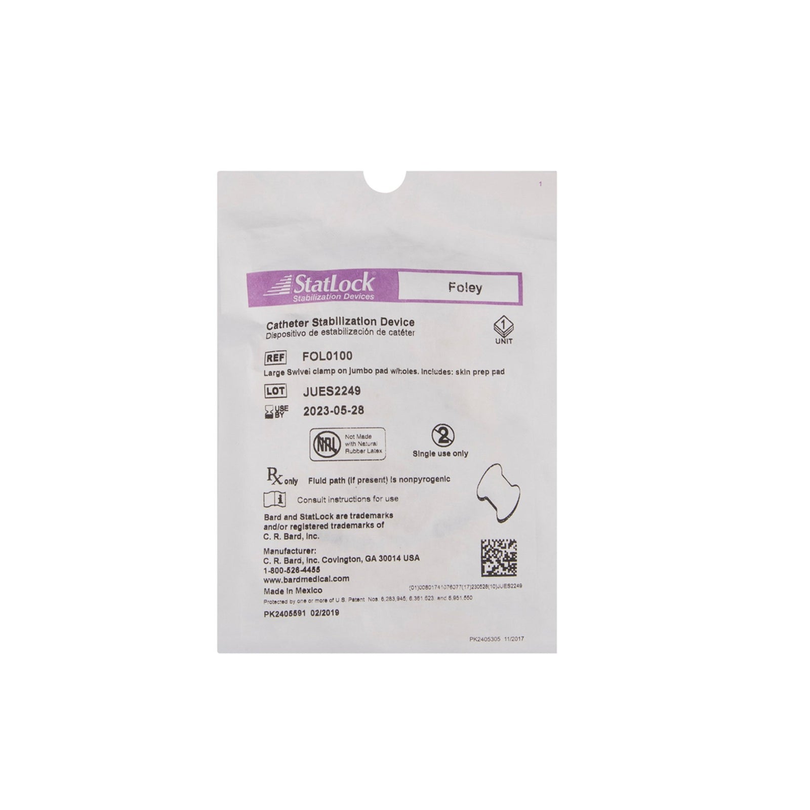 StatLock Foley Catheter Secure