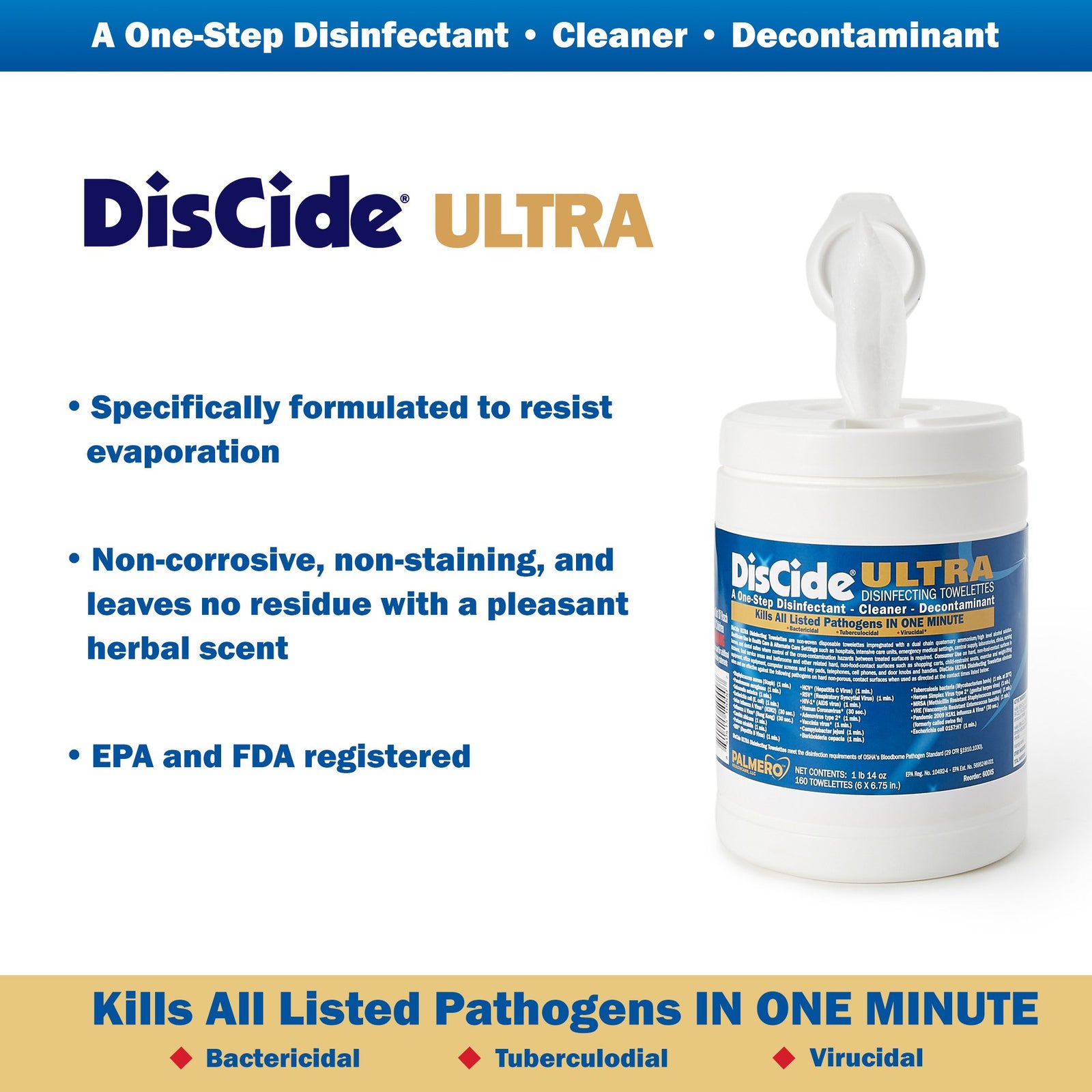 DisCide Ultra Disinfecting Towelettes