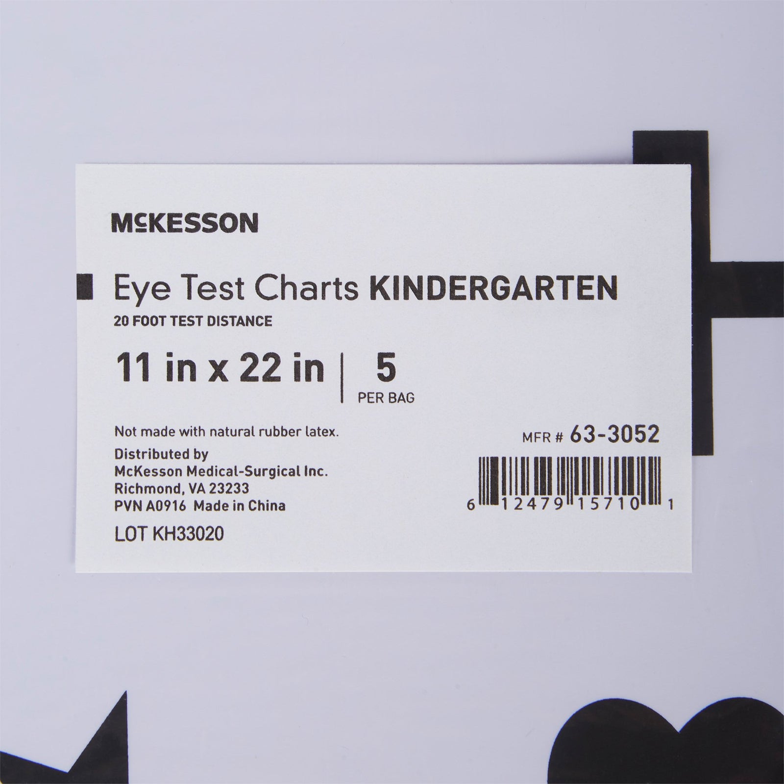 McKesson Preschool Eye Test Chart