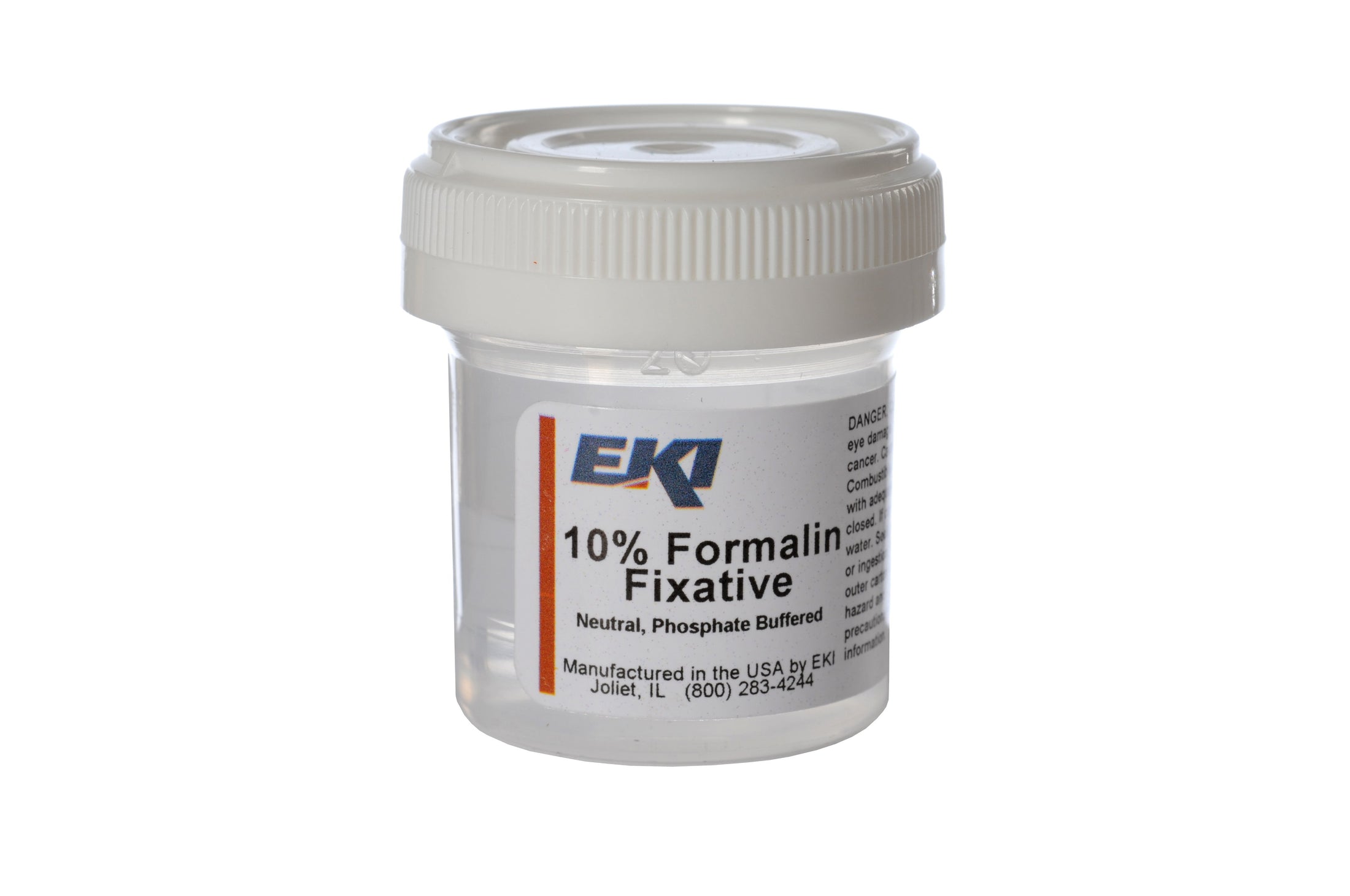 Prefilled Formalin Container 10 Ml Fill In 20 Ml (0.67 Oz.) Screw Cap Warning Label / Patient Information Nonsterile