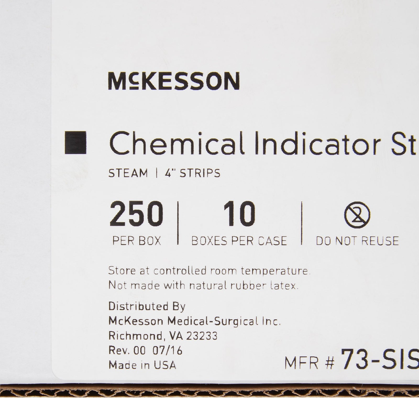 McKesson Sterilization Chemical Indicator Strip