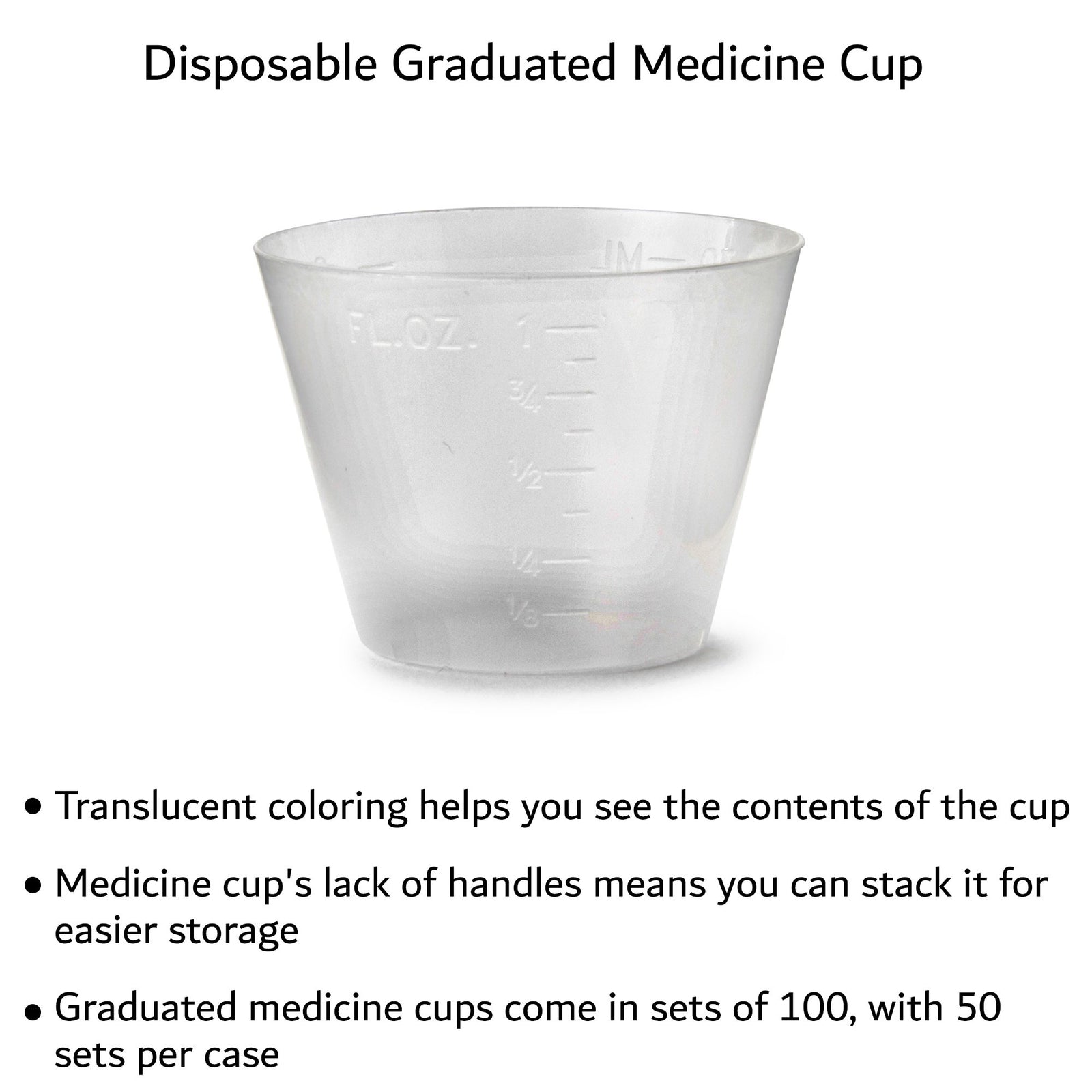 Cypress Graduated Medicine Cup