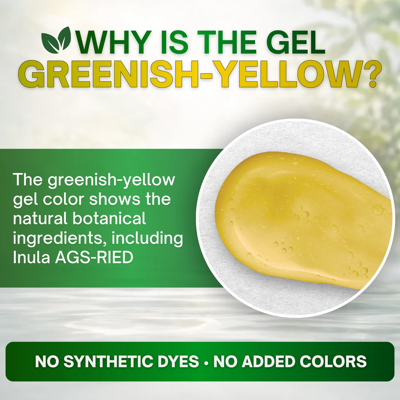 Lavior Diabetic Wound Hydrogel — natural greenish-yellow gel color from Inula AGS-RIED botanical