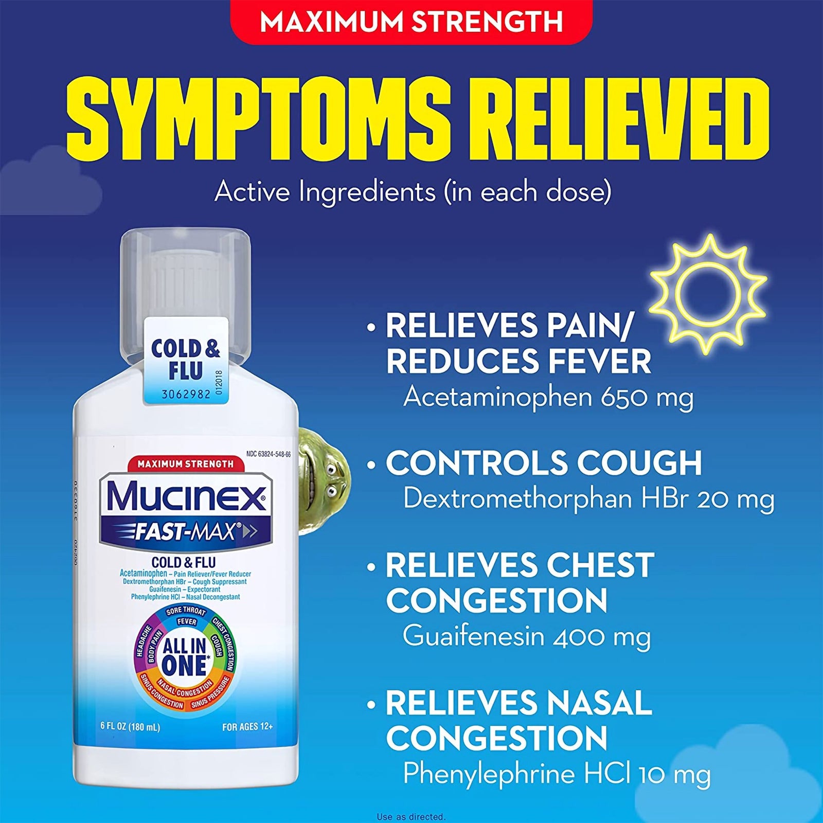 Mucinex Fast-Max Cold & Flu Cold And Cough Relief