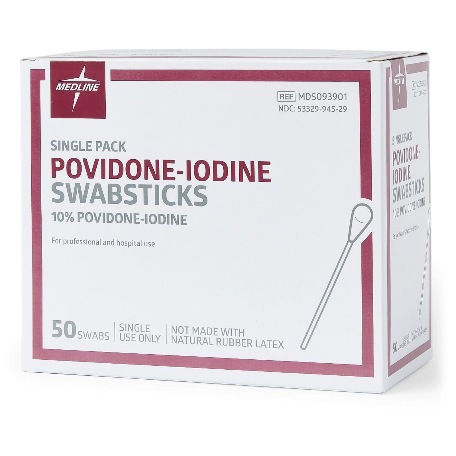Impregnated Swabstick 10% Strength Povidone-Iodine Individual Packet Nonsterile