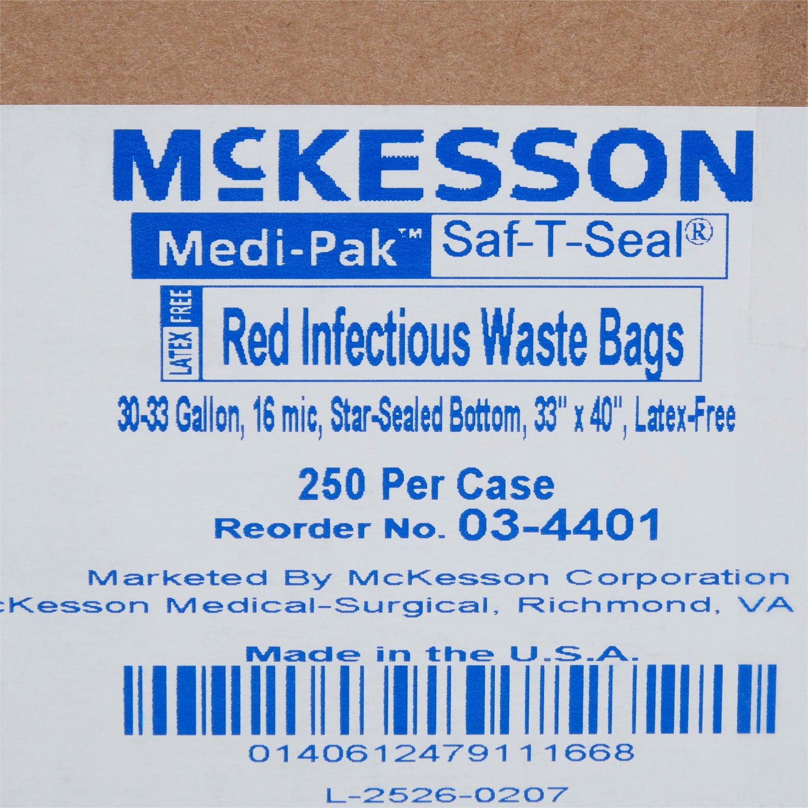 McKesson Infectious Waste Bag