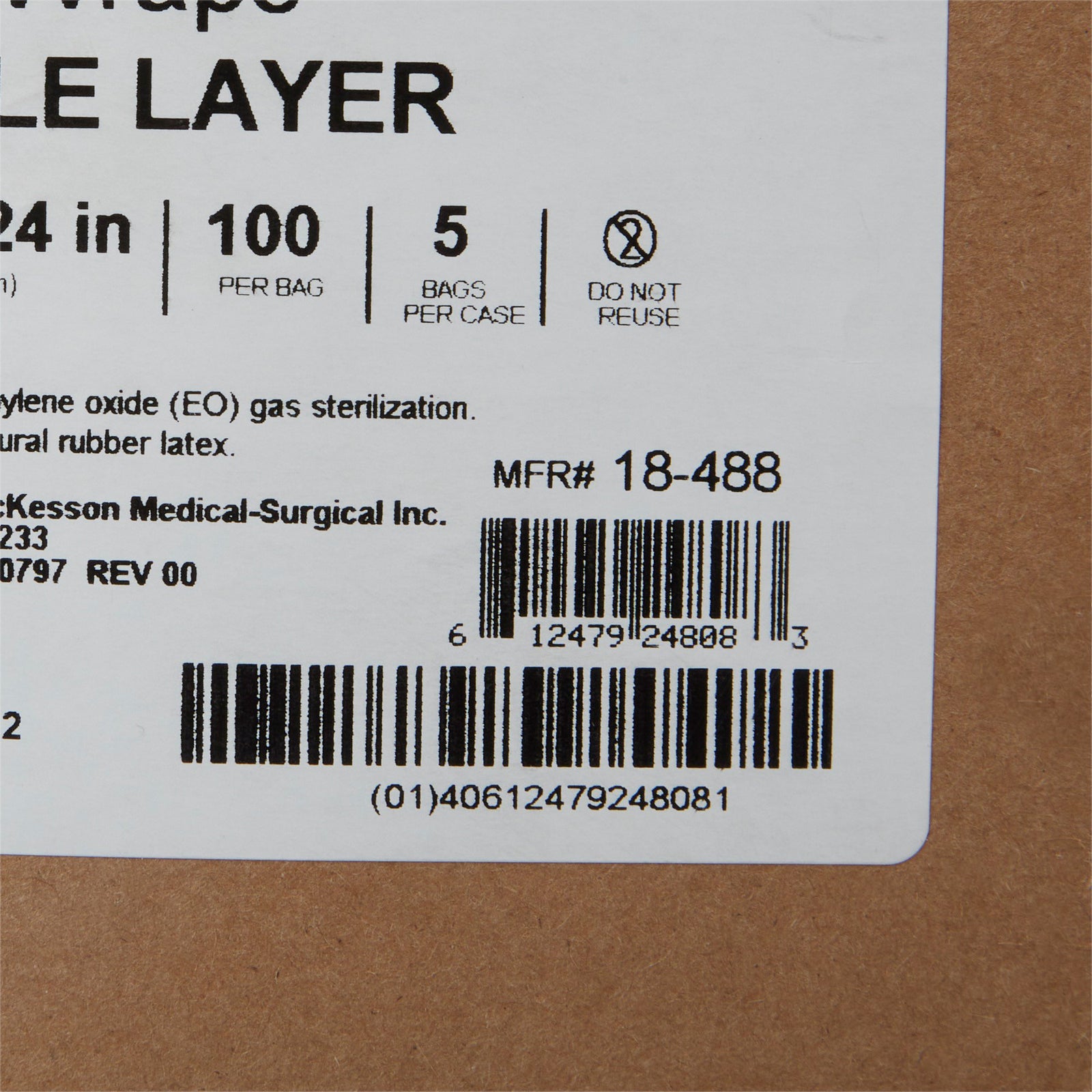 McKesson Single Layer Sterilization Wrap