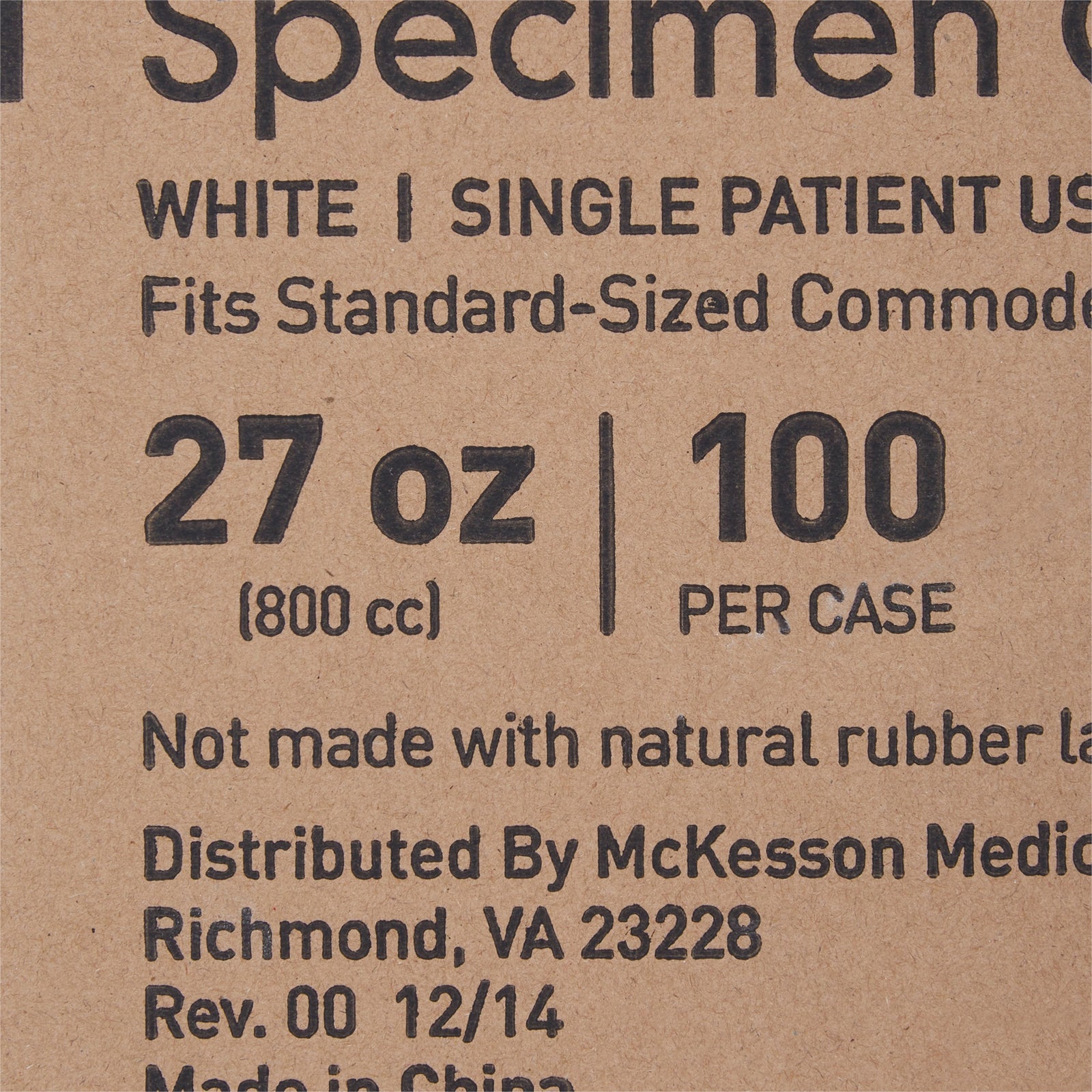McKesson Commode Specimen Collector